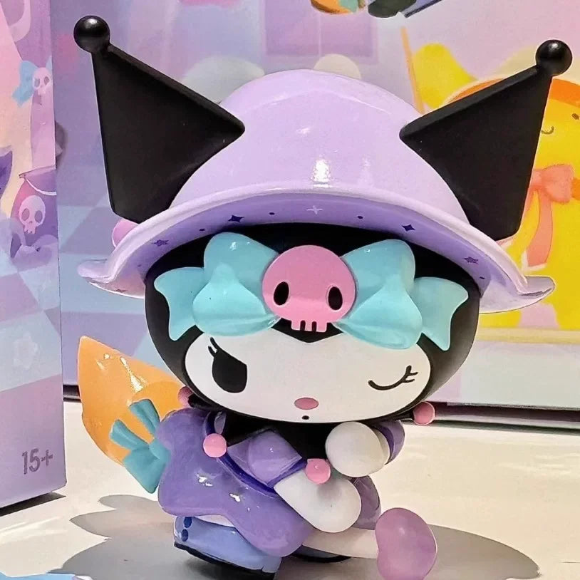 100%Genuine MINISO Sanrio Magical Stories Series Blind Box Kuromi Pudding Dog Desktop Ornament Collection Birthday Gift