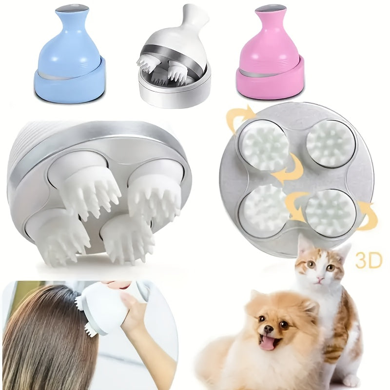 Electric Octopus Head Massager for Pets, Designed for Cat Scalp Massage