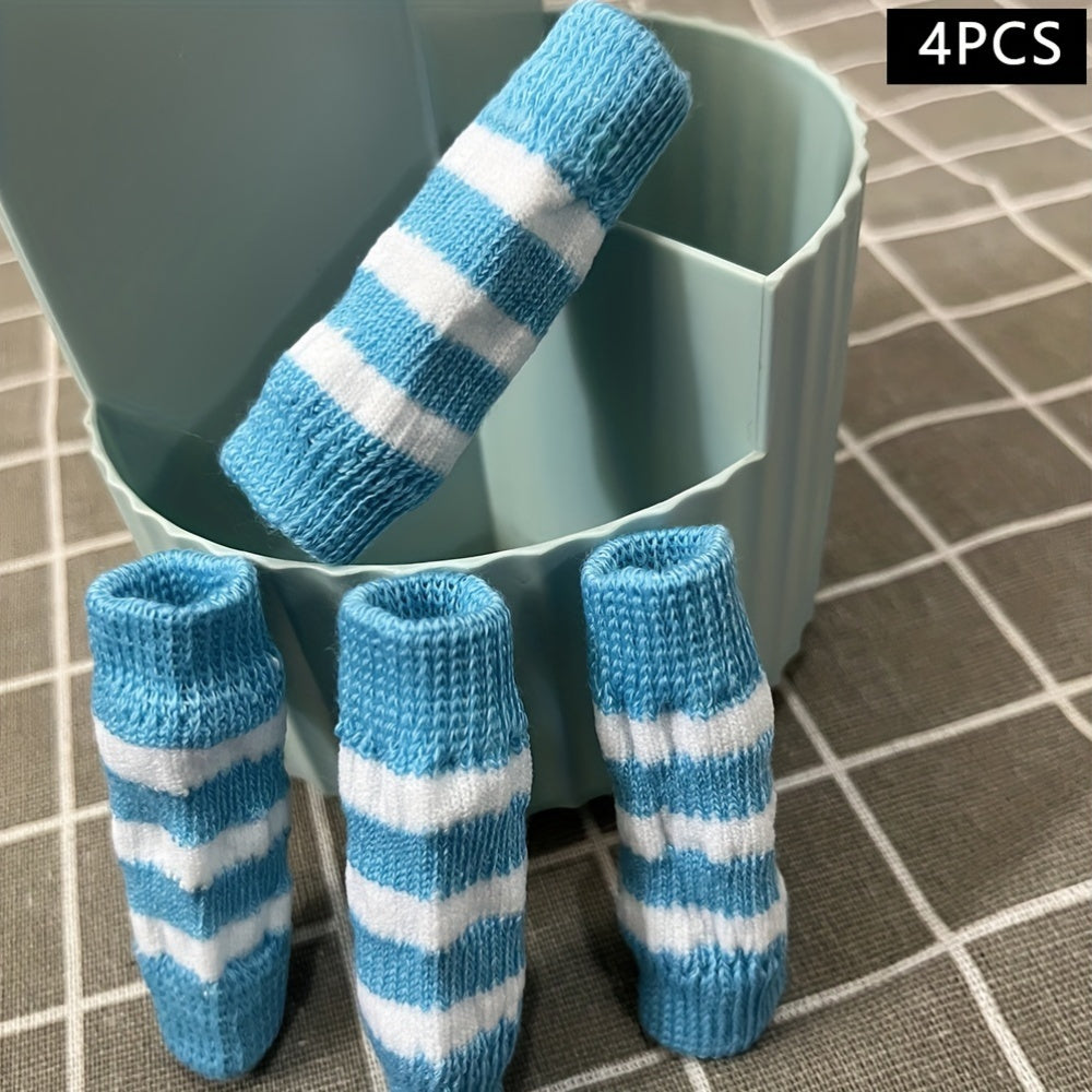 Pet Dog Elbow Guards, a Set of 2 Front Leg And 2 Hind Leg Protectors, Elbow Support Wraps, Leg Support Wraps, Breathable Elastic Knitted Protective Socks for Pets, 4pcs Pet Leg Socks.