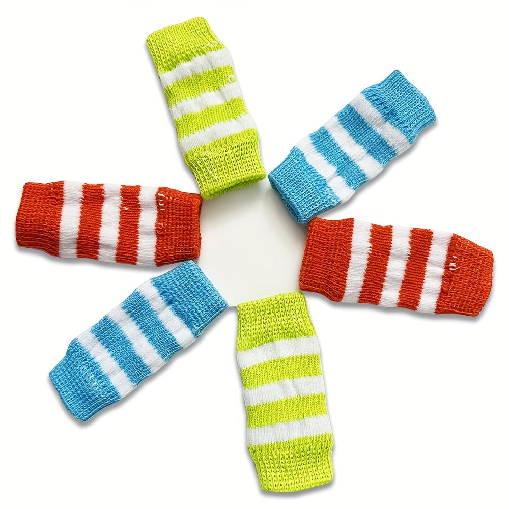 Pet Dog Elbow Guards, a Set of 2 Front Leg And 2 Hind Leg Protectors, Elbow Support Wraps, Leg Support Wraps, Breathable Elastic Knitted Protective Socks for Pets, 4pcs Pet Leg Socks.